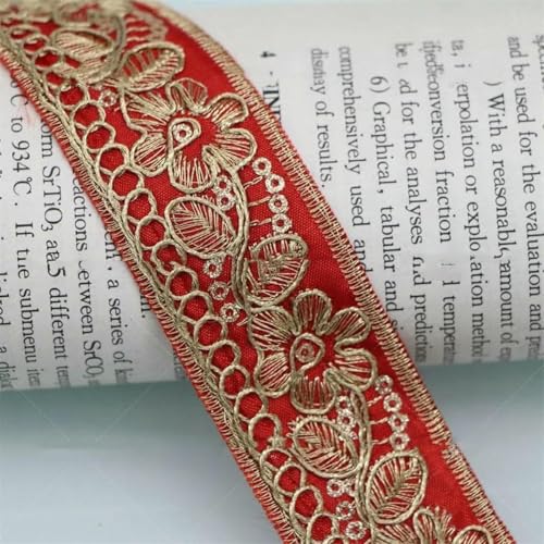 Spitzenband mit Stickerei und Pailletten, DIY-Schleife, Haarmütze, Nähzubehör für Kleidung, 1 Yards, Farbe 3, Breite 3 cm Spitzenband mit Stickerei und Pailletten, DIY-Schleife, Haarmütze, Nähzubehör für Kleidung, 1 Yards, Farbe 3, Breite 3 cm von ZFISH