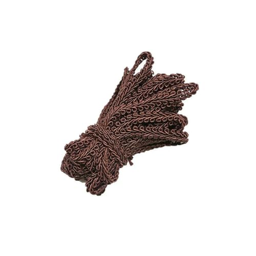 Spitzenbesatzband, Gold/Silber, Tausendfüßler, geflochten, DIY-Bastelzubehör, Hochzeit, Weihnachtsdeko, Stoff, gebogene Spitze, 10 m/Los, Kaffeebraun, wie abgebildet Spitzenbesatzband, Gold/Silber, Tausendfüßler, geflochten, DIY-Bastelzubehör, Hochzeit, Weihnachtsdeko, Stoff, gebogene Spitze, 10 m/Los, Kaffeebraun, wie abgebildet von ZFISH