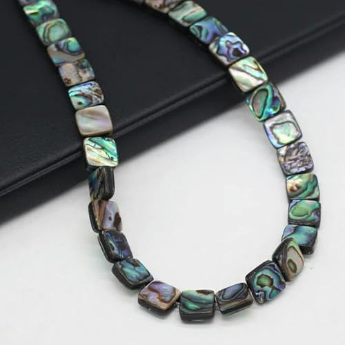Stück natürliche Abalone-Muschel, quadratische Perlmuttmuschel, exquisite DIY-Schmuckherstellung, elegante Halskette, Armband, Schmuck, 5 Stück, Grüngold, 10 mm Stück natürliche Abalone-Muschel, quadratische Perlmuttmuschel, exquisite DIY-Schmuckherstellung, elegante Halskette, Armband, Schmuck, 5 Stück, Grüngold, 10 mm von ZFISH