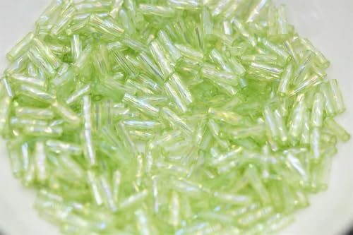 Twist Tube Beads AB Farbe Tschechische Glas gefüttert Bugle Bead Bulk Großhandel Big Bag für Schmuckherstellung Fransen 2x6mm 2x12mm-hellgrün ab-2x12mm 5000 Stück Twist Tube Beads AB Farbe Tschechische Glas gefüttert Bugle Bead Bulk Großhandel Big Bag für Schmuckherstellung Fransen 2x6mm 2x12mm-hellgrün ab-2x12mm 5000 Stück von ZFISH