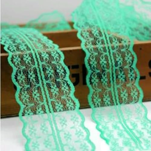Wunderschönes 10 Yards Spitzenband, 35 mm breit, afrikanischer Stoff, Spitzenbesatz, weiße Spitze, bestickte Borte zum Nähen, 8–10 Yards Wunderschönes 10 Yards Spitzenband, 35 mm breit, afrikanischer Stoff, Spitzenbesatz, weiße Spitze, bestickte Borte zum Nähen, 8–10 Yards von ZFISH
