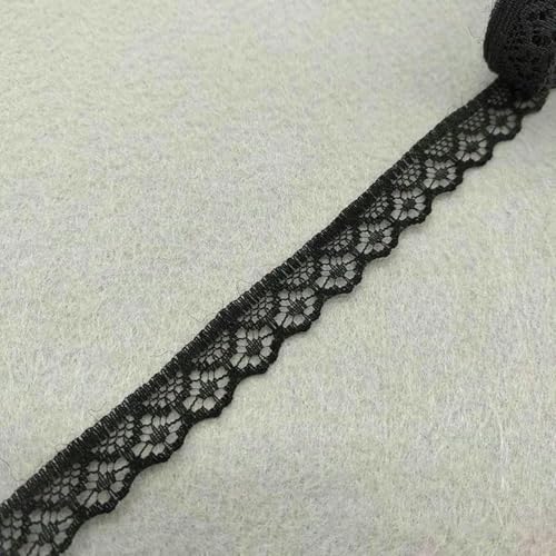 Wunderschönes schwarzes Spitzenband, hochwertiges Bortenband, DIY-Stickerei zum Nähen, Dekoration, afrikanischer Spitzenstoff, 10 Yards/Lot, N4 Wunderschönes schwarzes Spitzenband, hochwertiges Bortenband, DIY-Stickerei zum Nähen, Dekoration, afrikanischer Spitzenstoff, 10 Yards/Lot, N4 von ZFISH