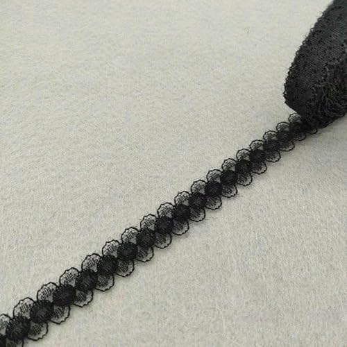 Wunderschönes schwarzes Spitzenband, hochwertiges Bortenband, DIY-Stickerei zum Nähen, Dekoration, afrikanischer Spitzenstoff, 10 Yards/Lot, N6 Wunderschönes schwarzes Spitzenband, hochwertiges Bortenband, DIY-Stickerei zum Nähen, Dekoration, afrikanischer Spitzenstoff, 10 Yards/Lot, N6 von ZFISH