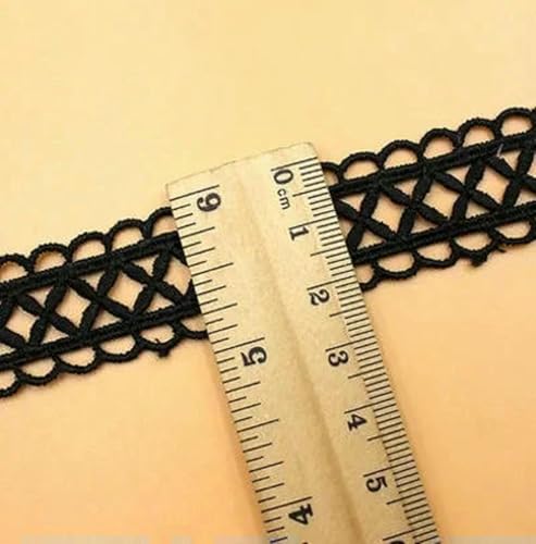 Yards/Lot Weiße Baumwolle Bestickter Hohlstoff Spitzenbesatz Band Handgefertigt DIY Nähzubehör Handwerk Für Kostüm Hut Dekoration-B Schwarz 2,3 cm-5 Yard Yards/Lot Weiße Baumwolle Bestickter Hohlstoff Spitzenbesatz Band Handgefertigt DIY Nähzubehör Handwerk Für Kostüm Hut Dekoration-B Schwarz 2,3 cm-5 Yard von ZFISH
