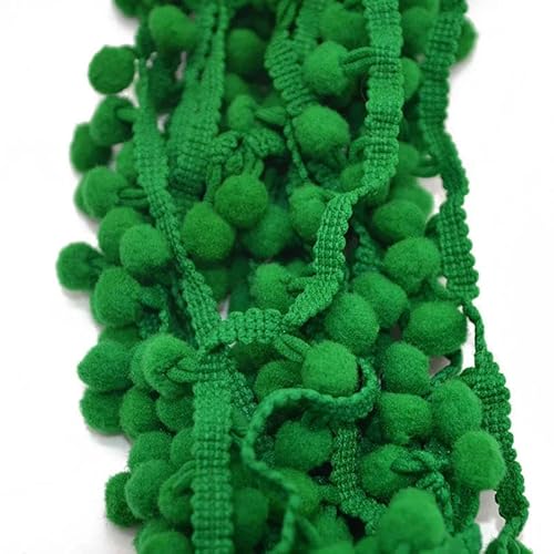 Yards 10 mm Spitzenstoff, Nähzubehör, Pompom-Besatz, Pom-Pom-Dekoration, Quaste, Kugel, Fransenband, DIY-Material, Bastelbekleidung, PT26 grün, 5 Yards Yards 10 mm Spitzenstoff, Nähzubehör, Pompom-Besatz, Pom-Pom-Dekoration, Quaste, Kugel, Fransenband, DIY-Material, Bastelbekleidung, PT26 grün, 5 Yards von ZFISH