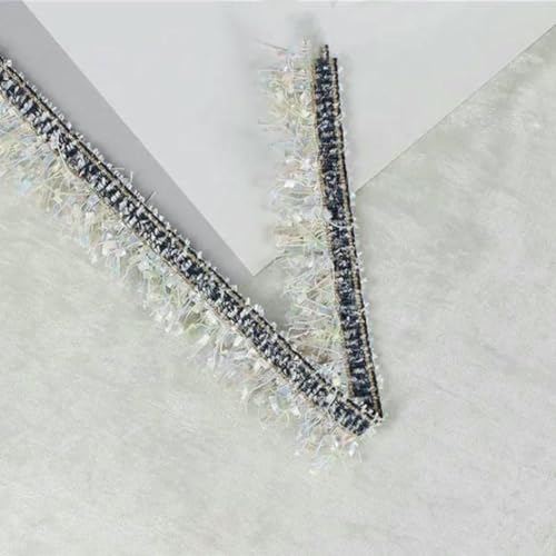 Yards 30 mm Kleidungsstück Stoff Quaste Spitzenbesatz zum Nähen Kleid Kleidungsstück Band Dekor Material X0401-C2-2yards von ZFISH