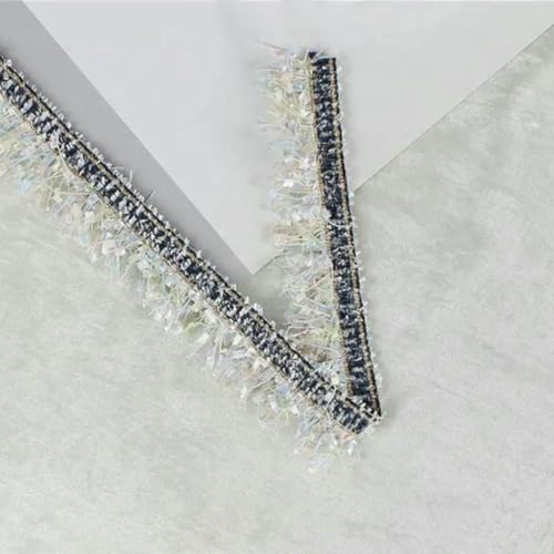 Yards 30 mm Kleidungsstück Stoff Quaste Spitzenbesatz zum Nähen Kleid Kleidungsstück Band Dekor Material X0401-C2-2yards von ZFISH