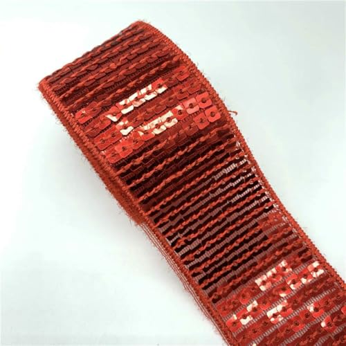 Yards 38 mm Paillettenband Spitzenbesatz Pailletten-Nähstoff für Kleider, Kleidung, Kopfschmuck, Brauthochzeit, Nähzubehör-09-5 Yards Yards 38 mm Paillettenband Spitzenbesatz Pailletten-Nähstoff für Kleider, Kleidung, Kopfschmuck, Brauthochzeit, Nähzubehör-09-5 Yards von ZFISH