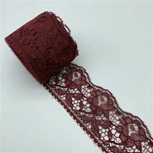Yards 60 mm Spitzenband, Kunsthandwerk, besticktes Besatzband, handgefertigte Spitzendekorationen, DIY-Nähstoff, französischer Spitzenstoff, 23 von ZFISH