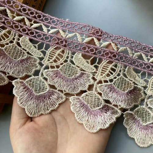 Yards Stickerei Lila Blatt Blume Spitzenband Besätze für Sofa Vorhang Besätze Kleid Kostüme Applikation Beige 10 cm 3 cm New-Flower 1-Other Yards Stickerei Lila Blatt Blume Spitzenband Besätze für Sofa Vorhang Besätze Kleid Kostüme Applikation Beige 10 cm 3 cm New-Flower 1-Other von ZFISH