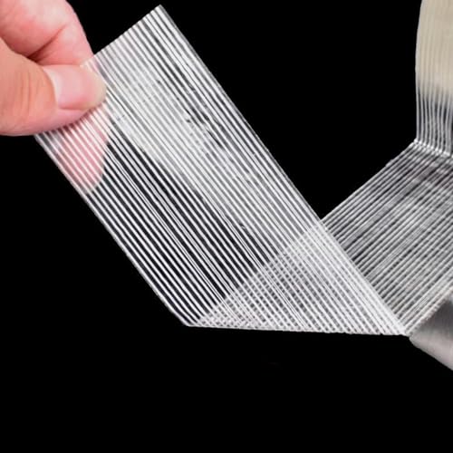 ZFISH 5 mm-40 mm, 50 m, starkes Glasfaserband, transparent, gestreift, einseitig klebendes Klebeband, industrielle Umreifung, Verpackung, feste Versiegelung, 12 mm ZFISH 5 mm-40 mm, 50 m, starkes Glasfaserband, transparent, gestreift, einseitig klebendes Klebeband, industrielle Umreifung, Verpackung, feste Versiegelung, 12 mm von ZFISH