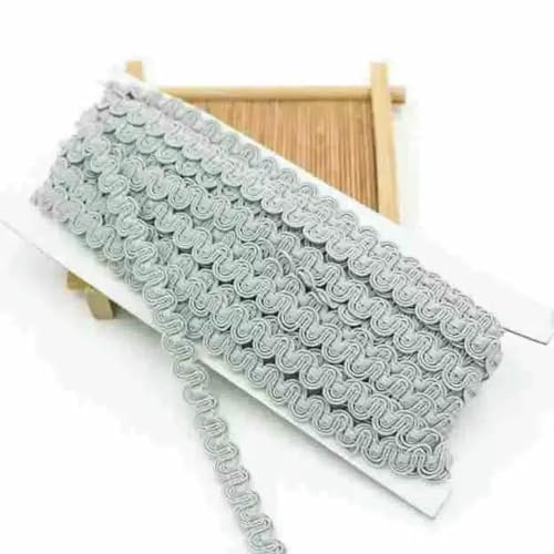 x 10 Yards/Lot, 10 mm Breite, gewelltes Polyester-Spitzenband, Kleidung, Seidenkopfbedeckungen, Heimtextilien, Accessoires, handgefertigte Spitze, Grau, 10 mm breit, 10 Meter x 10 Yards/Lot, 10 mm Breite, gewelltes Polyester-Spitzenband, Kleidung, Seidenkopfbedeckungen, Heimtextilien, Accessoires, handgefertigte Spitze, Grau, 10 mm breit, 10 Meter von ZFISH
