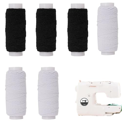 6 Pcs Elastisches Nähgarn,Gummifaden Zum Nähen,Elastische Schnur,Elastischer Faden Zum Nähen, Kann Zur Kostümherstellung, Verwendet Werden, Auch Für Perlenarmbänder 6 Pcs Elastisches Nähgarn,Gummifaden Zum Nähen,Elastische Schnur,Elastischer Faden Zum Nähen, Kann Zur Kostümherstellung, Verwendet Werden, Auch Für Perlenarmbänder von ZFRITP
