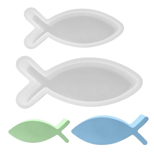 2 Pcs Silikonform Fisch,Epoxidharz Fischschimmel,Fisch Kerzenhalter Silikon Form,Fischgipsform,3D Silikonform Gießform Fische,Fischförmige Silikonharzform,Für Sojawachs Kerzen,Seife,Gips 2 Pcs Silikonform Fisch,Epoxidharz Fischschimmel,Fisch Kerzenhalter Silikon Form,Fischgipsform,3D Silikonform Gießform Fische,Fischförmige Silikonharzform,Für Sojawachs Kerzen,Seife,Gips von ZGCXRTO