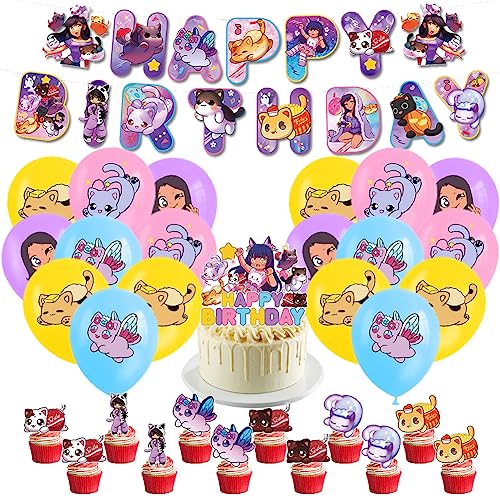 32 Stück Aph-mau Geburtstagsfeier Dekorationen, Aph-mau Luftballons, Aph-mau Kinder Geburtstag Dekor, Banner Luftballons Party Geburtstag Dekor von ZGCXRTO