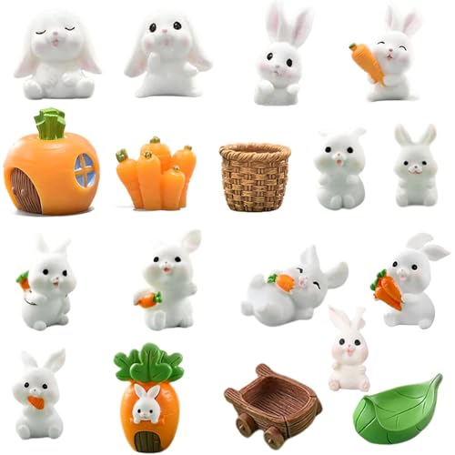 ZGCXRTO 18 Stück Mini Hase Figuren,Easter Bunny Figuren,Miniatur Kaninchen Ornamente,Mini Hasen Osterdeko,Rabbit Figur Für Ostern Micro Landschaft Dekoration Kinder Geburtstag Geschenk ZGCXRTO 18 Stück Mini Hase Figuren,Easter Bunny Figuren,Miniatur Kaninchen Ornamente,Mini Hasen Osterdeko,Rabbit Figur Für Ostern Micro Landschaft Dekoration Kinder Geburtstag Geschenk von ZGCXRTO