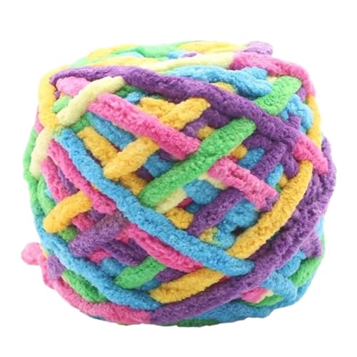 100 Gramm, mehrfarbig, mit Batikmuster, weiches Regenbogengarn for Stricken, dickes Garn for Stricken von Taschen für Anfänger(Color22) von ZGCrumphant
