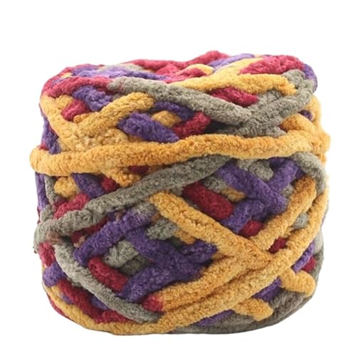 100 Gramm, mehrfarbig, mit Batikmuster, weiches Regenbogengarn for Stricken, dickes Garn for Stricken von Taschen für Anfänger(Color23) von ZGCrumphant