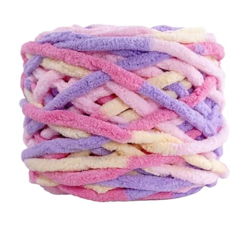 100 Gramm, mehrfarbig, mit Batikmuster, weiches Regenbogengarn for Stricken, dickes Garn for Stricken von Taschen für Anfänger(Color33) von ZGCrumphant