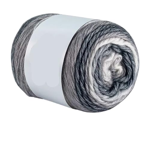 100 g Regenbogen-Farbverlaufsgarn, Baumwollmischgarn, DIY-Häkelrock, Spitzenlinie, handgewebtes weiches Garn für Anfänger(Color13,1pc) von ZGCrumphant