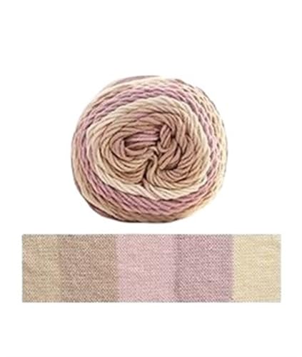 100 g segmentgefärbtes Garn in Regenbogenfarben, 5 Stränge Wolle, for Selbermachen, handgefertigt, for Strickpullover, Mützen, Schals, Sofakissen, Kuchengarn für Anfänger(Color1) von ZGCrumphant