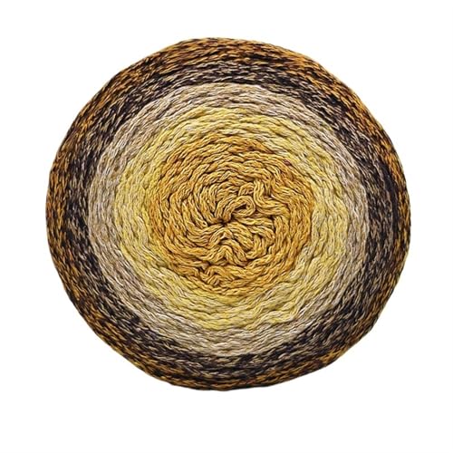 230 g Baumwollgarn mit Regenbogensegmenten, Farbverlauf, for Selbermachen, handgefertigt, gestrickt, gehäkelt, for Mütze, Tasche, Schal, Decke, Tasche, Kuchengarn für Anfänger(09) von ZGCrumphant