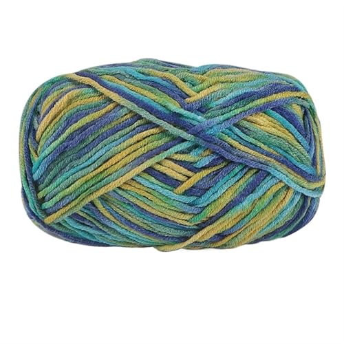 5 Stränge bunte, weiche Baumwoll-Strickwolle, Garn for Häkeln, Basteln, Häkeln, Effektgarn, DIY, Handstricken, Pullover, Kleidung für Anfänger(Color17) von ZGCrumphant