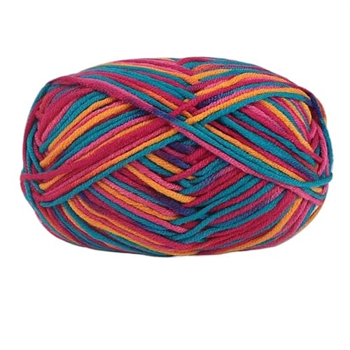 5 Stränge bunte, weiche Baumwoll-Strickwolle, Garn for Häkeln, Basteln, Häkeln, Effektgarn, DIY, Handstricken, Pullover, Kleidung für Anfänger(Color30) von ZGCrumphant