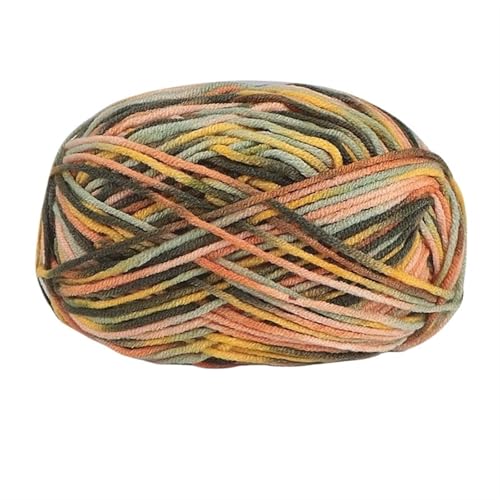 5 Stränge bunte, weiche Baumwoll-Strickwolle, Garn for Häkeln, Basteln, Häkeln, Effektgarn, DIY, Handstricken, Pullover, Kleidung für Anfänger(Color31) von ZGCrumphant