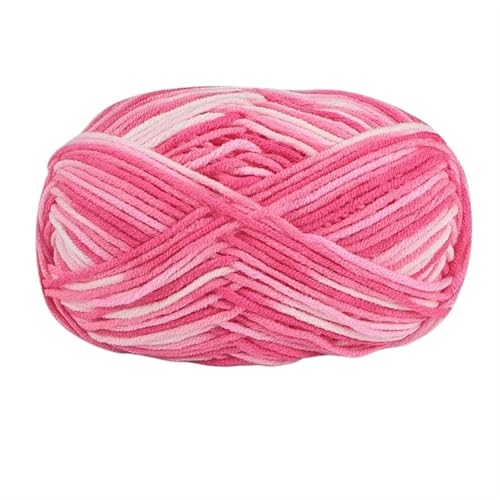 5 Stränge bunte, weiche Baumwoll-Strickwolle, Garn for Häkeln, Basteln, Häkeln, Effektgarn, DIY, Handstricken, Pullover, Kleidung für Anfänger(Color33) von ZGCrumphant
