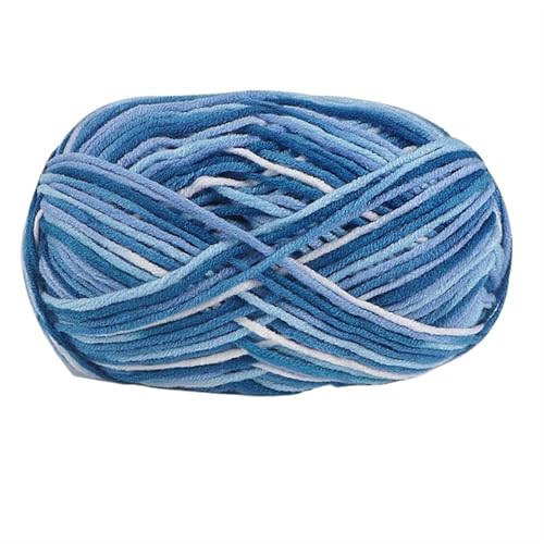 5 Stränge bunte, weiche Baumwoll-Strickwolle, Garn for Häkeln, Basteln, Häkeln, Effektgarn, DIY, Handstricken, Pullover, Kleidung für Anfänger(Color35) von ZGCrumphant