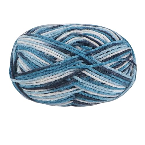 5 Stränge bunte, weiche Baumwoll-Strickwolle, Garn for Häkeln, Basteln, Häkeln, Effektgarn, DIY, Handstricken, Pullover, Kleidung für Anfänger(Color40) von ZGCrumphant
