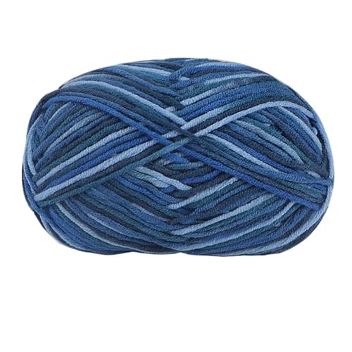 5 Stränge bunte, weiche Baumwoll-Strickwolle, Garn for Häkeln, Basteln, Häkeln, Effektgarn, DIY, Handstricken, Pullover, Kleidung für Anfänger(Color43) von ZGCrumphant