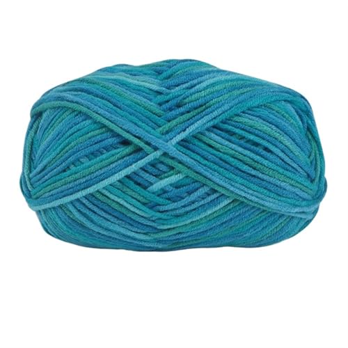 5 Stränge bunte, weiche Baumwoll-Strickwolle, Garn for Häkeln, Basteln, Häkeln, Effektgarn, DIY, Handstricken, Pullover, Kleidung für Anfänger(Color44) von ZGCrumphant