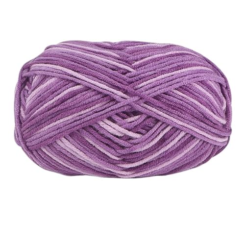 5 Stränge bunte, weiche Baumwoll-Strickwolle, Garn for Häkeln, Basteln, Häkeln, Effektgarn, DIY, Handstricken, Pullover, Kleidung für Anfänger(Color6) von ZGCrumphant