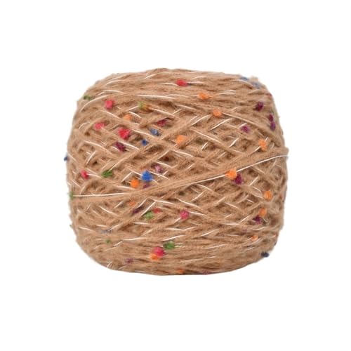 60g Haken Regenbogen Zucker Candy Bean Thread süße Garn Wolle for Stricken DIY Weben Handwerk Schal Hand gemischt Thread für Anfänger(Color 01) von ZGCrumphant