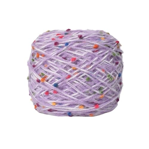 60g Haken Regenbogen Zucker Candy Bean Thread süße Garn Wolle for Stricken DIY Weben Handwerk Schal Hand gemischt Thread für Anfänger(Color 10) von ZGCrumphant