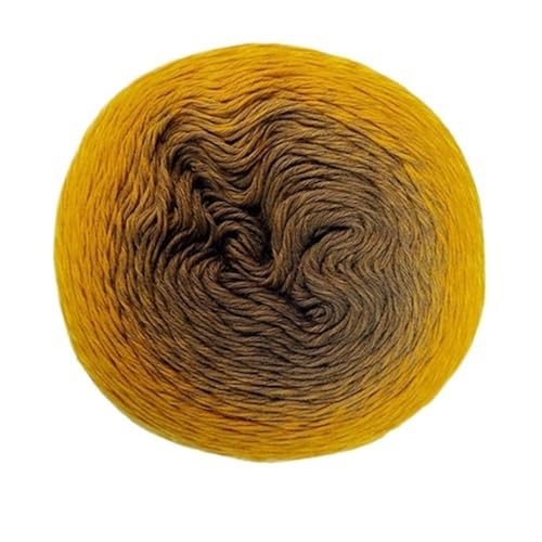 Baumwollmischung Garn 220g Farbverlauf Kuchen Thread DIY Handgewebte Schal Schal Regenbogen Rock für Anfänger(Color14) von ZGCrumphant