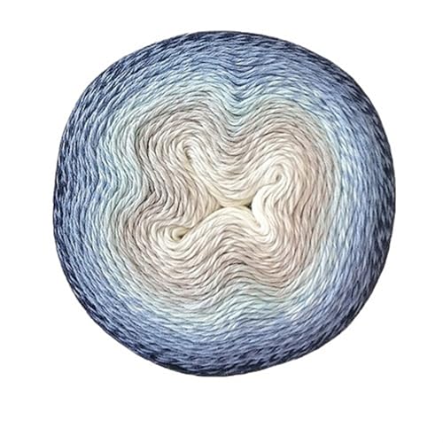 Baumwollmischung Garn 220g Farbverlauf Kuchen Thread DIY Handgewebte Schal Schal Regenbogen Rock für Anfänger(Color2) von ZGCrumphant