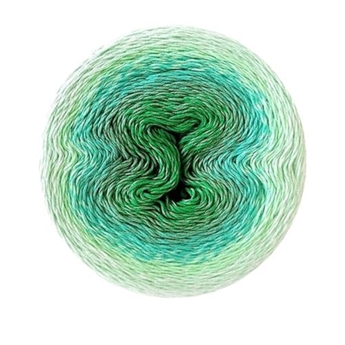 Baumwollmischung Garn 220g Farbverlauf Kuchen Thread DIY Handgewebte Schal Schal Regenbogen Rock für Anfänger(Color3) von ZGCrumphant