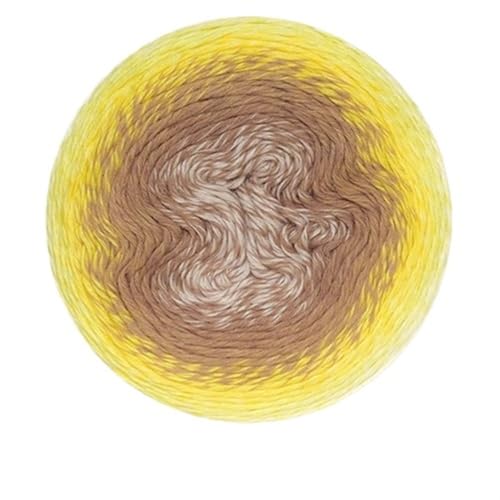 Baumwollmischung Garn 220g Farbverlauf Kuchen Thread DIY Handgewebte Schal Schal Regenbogen Rock für Anfänger(Color9) von ZGCrumphant