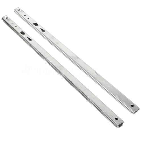 ZGCrumphant 182 mm bis 406 mm schwere Schienen, kugelgelagerte Schubladenführungen, Teleskop-Stahlschienenführung, Möbelbeschläge für Schubladenauszüge(16inches (406mm)) von ZGCrumphant