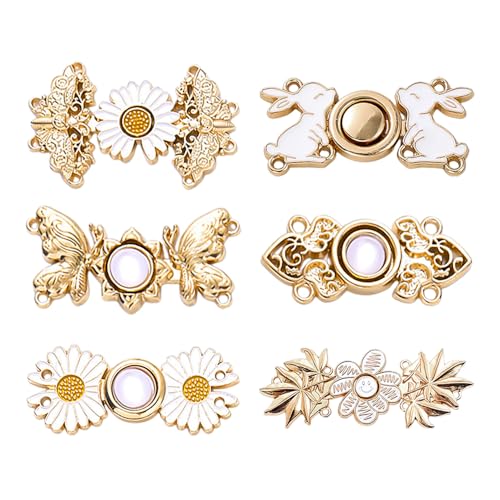 6 Stück Hosentaillenschnalle, Knopfnadel, Florale Taillenschnalle, Verstellbare Taillenschnalle, Kleidungsschnalle, Elastische Schnalle 6 Stück Hosentaillenschnalle, Knopfnadel, Florale Taillenschnalle, Verstellbare Taillenschnalle, Kleidungsschnalle, Elastische Schnalle von ZGDEIWGF