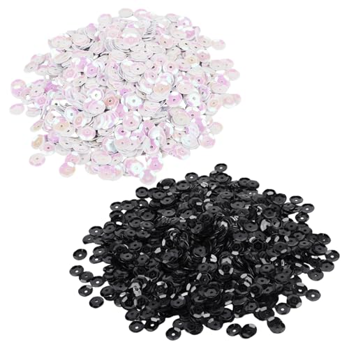 80 G Pailletten, Plattierte Pailletten, Stick-Pailletten, Bastel-Pailletten, Runde Pailletten, Bekleidungszubehör, Glänzende Dekorative Pailletten, Geeignet Zum Nähen Und Basteln 80 G Pailletten, Plattierte Pailletten, Stick-Pailletten, Bastel-Pailletten, Runde Pailletten, Bekleidungszubehör, Glänzende Dekorative Pailletten, Geeignet Zum Nähen Und Basteln von ZGDEIWGF