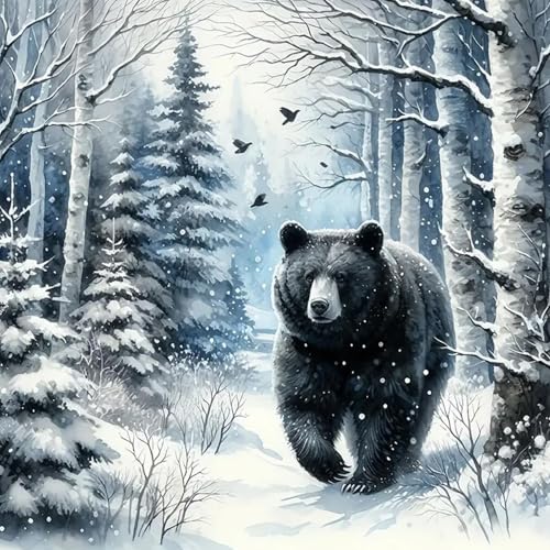 5D DIY Diamond Painting Tiere Tragen, DIY 5D Diamant Malerei Set Erwachsene und Kinder, DIY Malen nach Zahlen für Anfänger und Profis, Vollbohrer Rund Diamantmalerei Kreuzstich Wanddeko (30x30cm) von ZGDYi