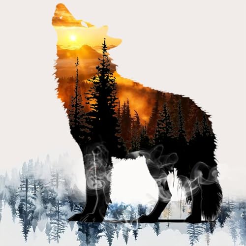 5D DIY Wolf Diamond Painting, DIY 5D Diamant Malerei Set Erwachsene und Kinder, DIY Malen nach Zahlen für Anfänger und Profis, Vollbohrer Rund Diamantmalerei Kreuzstich Wanddeko,Home Decor (30x30cm) 5D DIY Wolf Diamond Painting, DIY 5D Diamant Malerei Set Erwachsene und Kinder, DIY Malen nach Zahlen für Anfänger und Profis, Vollbohrer Rund Diamantmalerei Kreuzstich Wanddeko,Home Decor (30x30cm) von ZGDYi