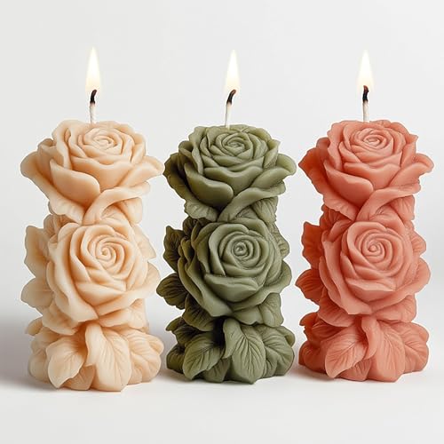 Kerzenformen Silikon, 3D Silikonform Rose, Zylindrische Silikonform, Blumen für Gießformen Kerzen, Seife, Wachs, Gips – DIY Gießformen für Aromakerzen, Hochzeit, Wohndekoration & Basteln Geschenke Kerzenformen Silikon, 3D Silikonform Rose, Zylindrische Silikonform, Blumen für Gießformen Kerzen, Seife, Wachs, Gips – DIY Gießformen für Aromakerzen, Hochzeit, Wohndekoration & Basteln Geschenke von ZGDYi