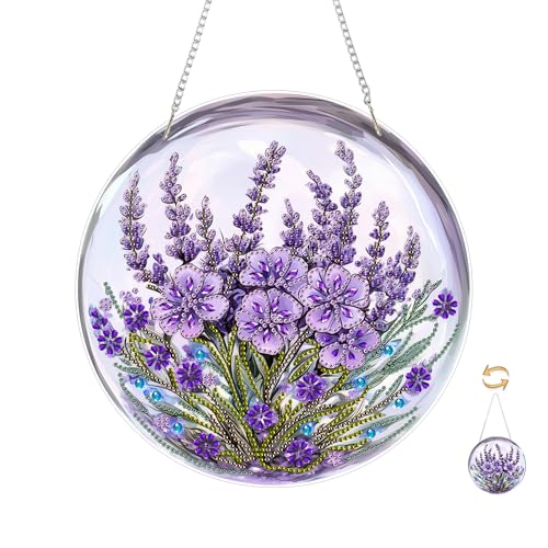 ZGDYi 5D diamond painting anhänger,Hängende Diamant lila Blumen,Erwachsener diamond art hanging kit,Hängendes Acryl Diamantgemälde,diamond painting anhänger Doppelseitig,KunstDekorationsset (24x24cm) ZGDYi 5D diamond painting anhänger,Hängende Diamant lila Blumen,Erwachsener diamond art hanging kit,Hängendes Acryl Diamantgemälde,diamond painting anhänger Doppelseitig,KunstDekorationsset (24x24cm) von ZGDYi