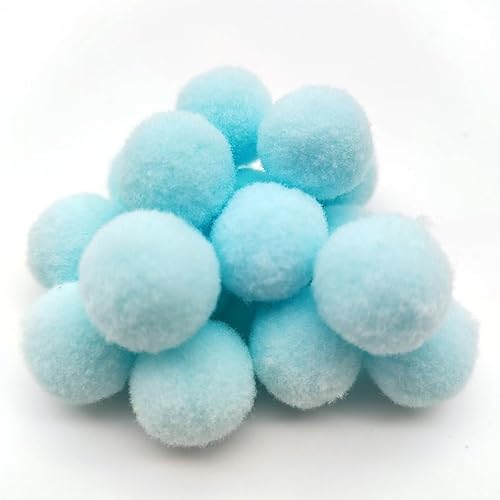 1000 Stück 1.5/2/2.5cm Mini Pompons Flauschigen Plüschbälle DIY Pompom Girlande ZubehörPompons Deko Party Deko für Girlanden, Quasten, Haarschmuck, Kleidung (2.5cm,12) von ZGHQHCDRH