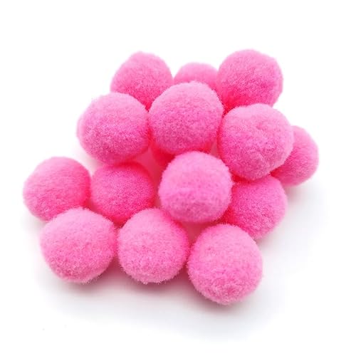 1000 Stück Mini DIY Pompom 1.5/2/2.5cm Fellbommel Faux Kunstpelz Pom Pom Fellpompon mit Druckknöpfen für DIY Hüte, Taschen, Schals, Schuhe, Schlüsselanhänger, Basteln (1.5CM,7) von ZGHQHCDRH